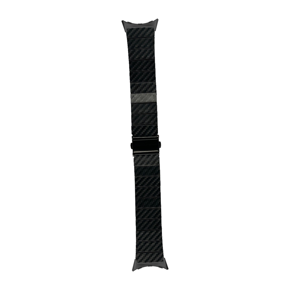 Carbon Fibre Bracelet - Black Black with Google Pixel Spring Bar Adapters - Wear Any 20mm Strap! for Pixel Watch 1-5 41mm