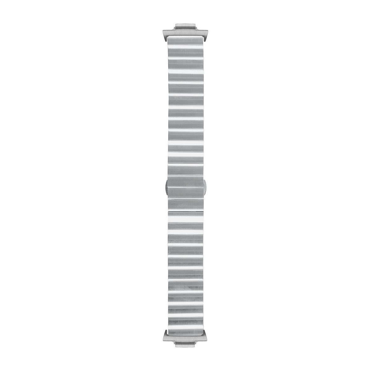 Steel Bracelet (Silver) - Deployment Clasp 3 Silver with Strap Adapter for Tissot PRX 40