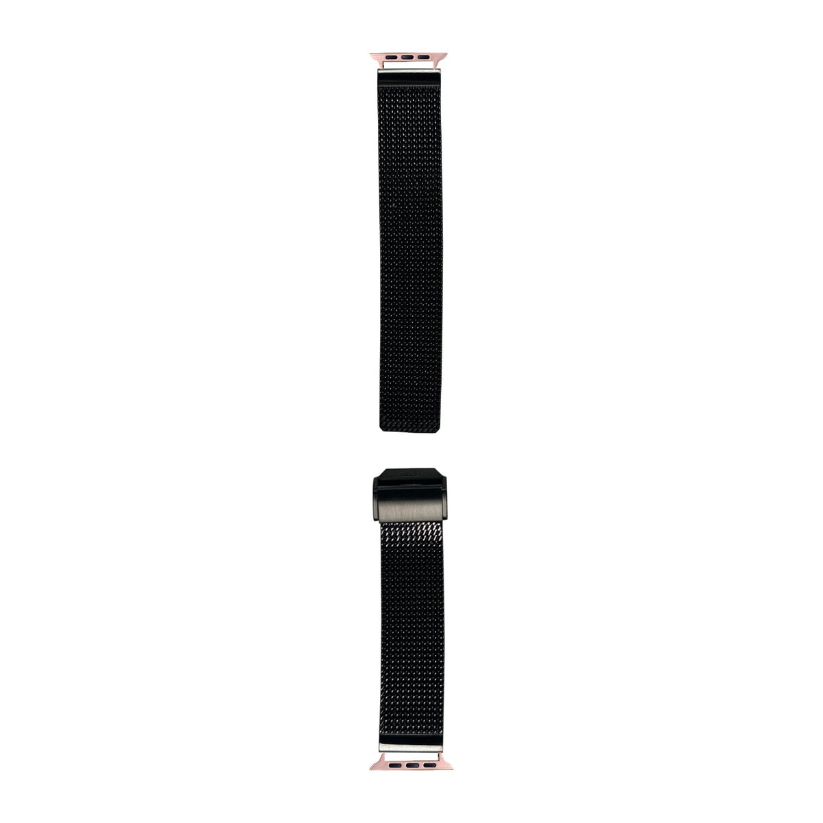 Infinite Mesh Black Rose Gold with Connecters - Spring Bar Type for Apple Watch