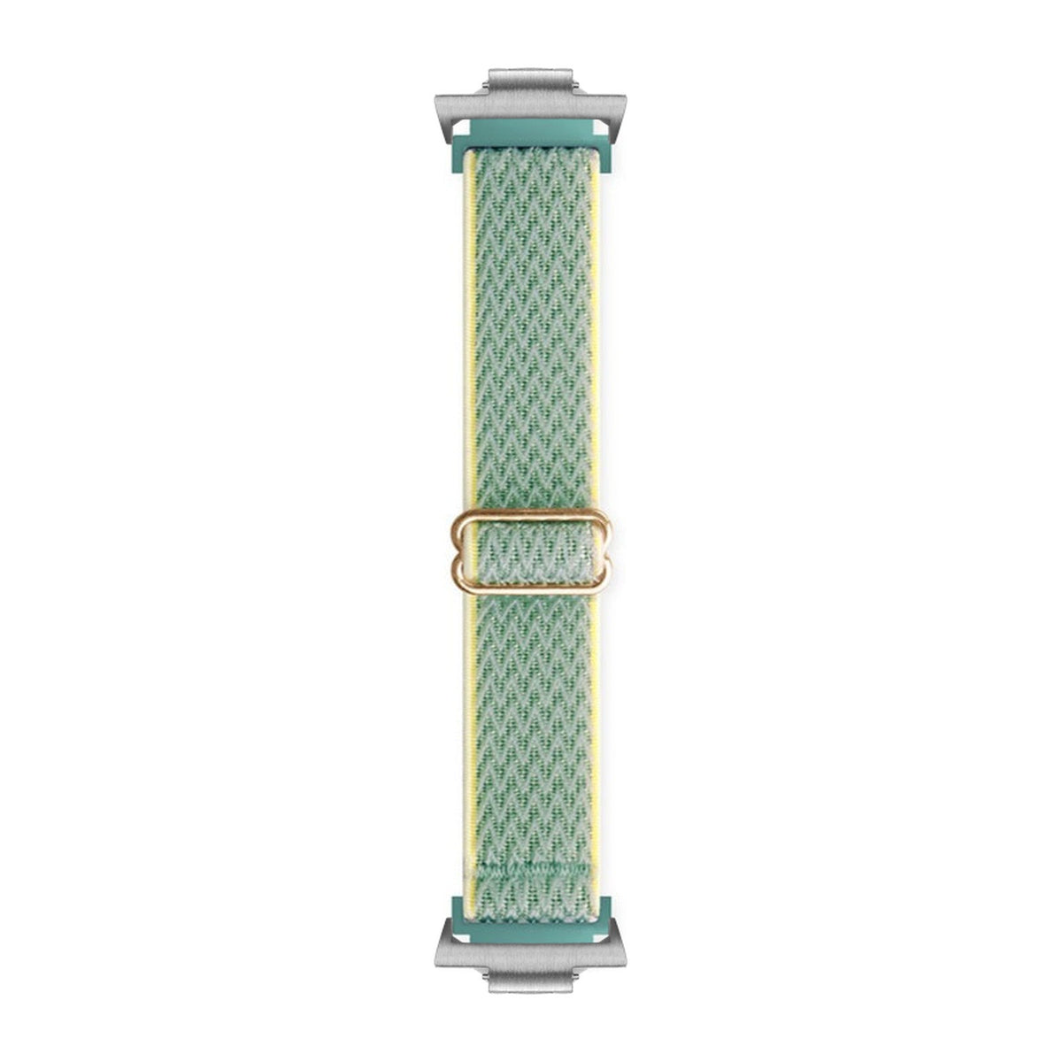 Weaved Loop Mint Green Shine Silver with Strap Adapter for Tissot PRX 40
