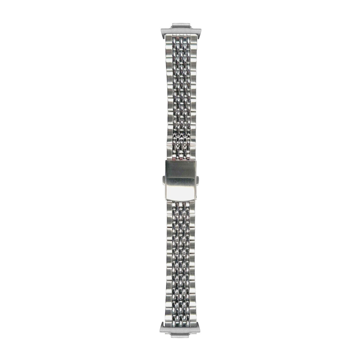 Steel Bracelet - Beads of Rice Silver Silver with Strap Adapter for Tissot PRX 40