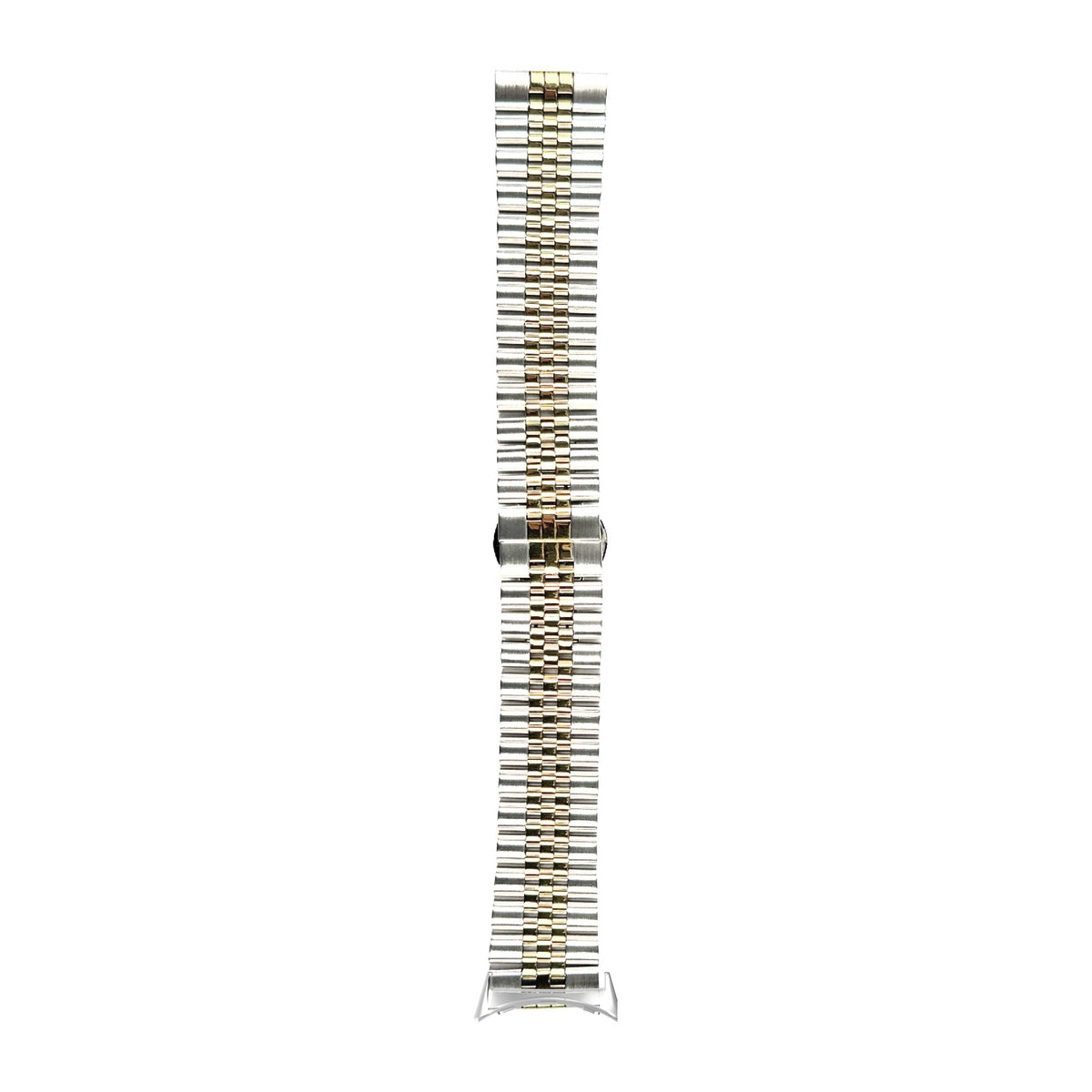 Jubilee Bracelet - Silver/Gold Silver with Google Pixel Spring Bar Adapters - Wear Any 20mm Strap! for Pixel Watch 1-5 41mm