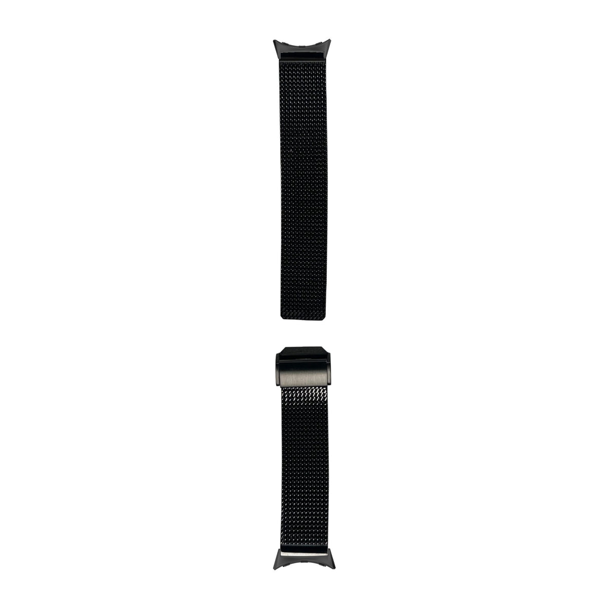 Infinite Mesh Black Black with Google Pixel Spring Bar Adapters - Wear Any 20mm Strap! for Pixel Watch 3-5 45mm