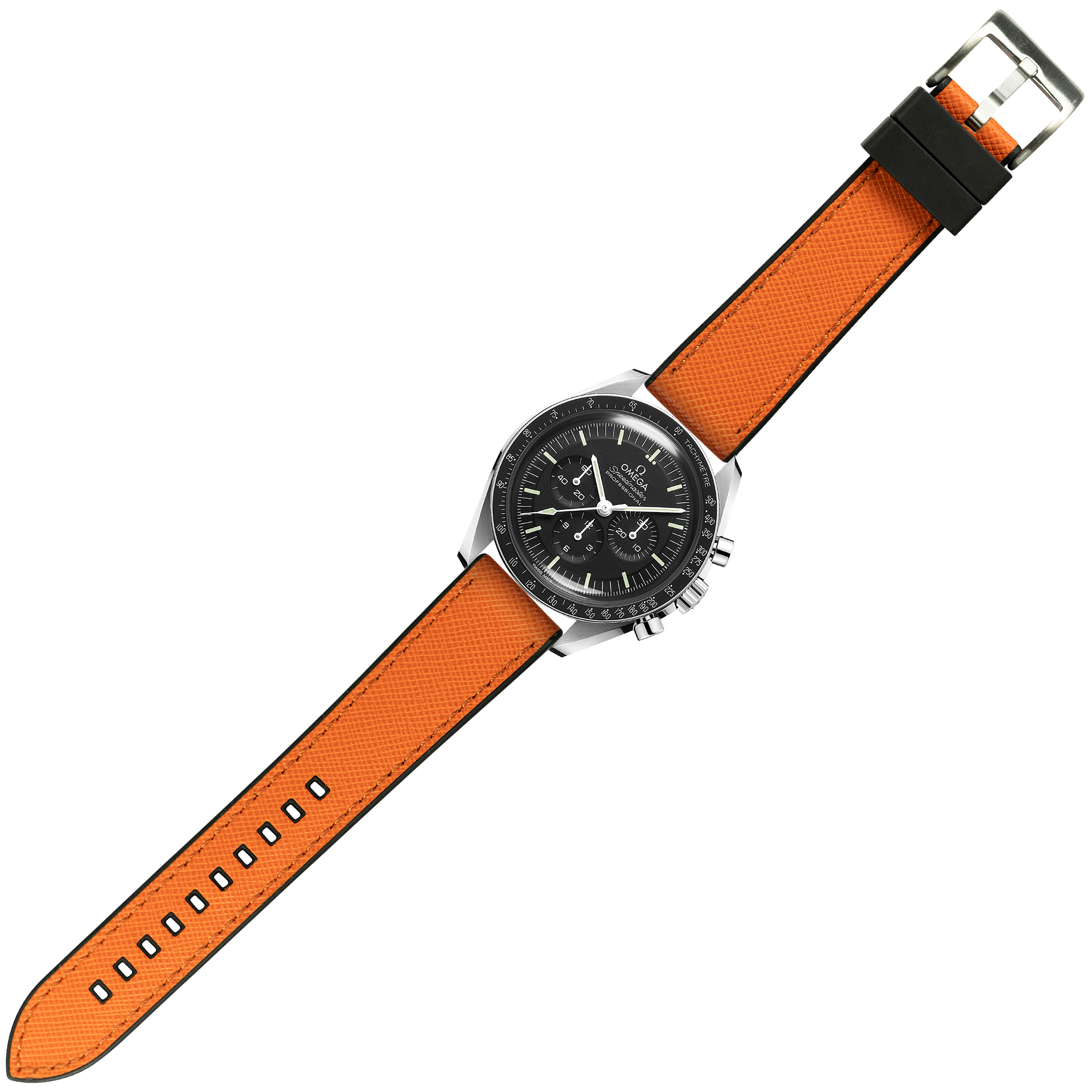 [Tissot Prx 40] Saffiano Leather & FKM Rubber Hybrid