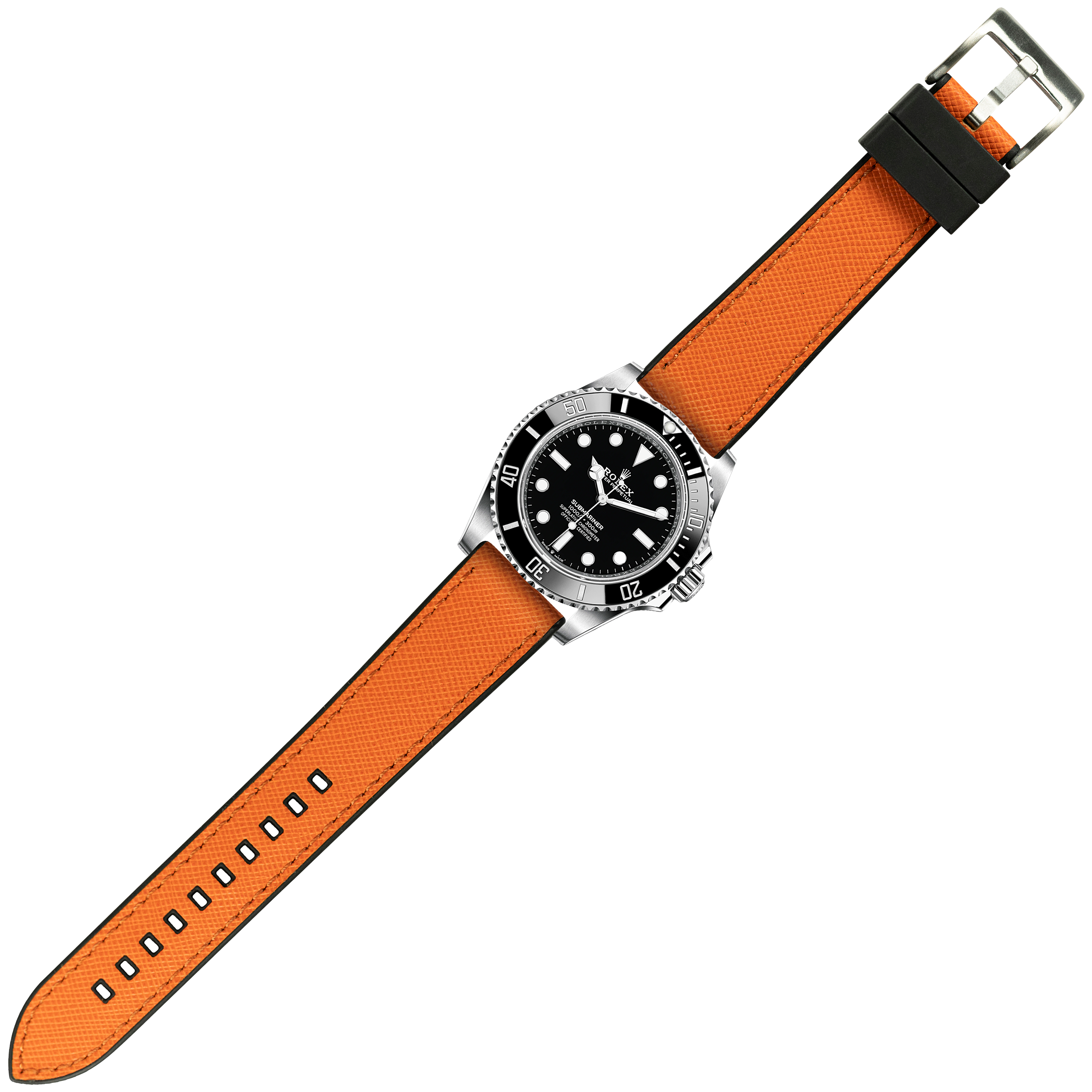 [Tissot Prx 40] Saffiano Leather & FKM Rubber Hybrid