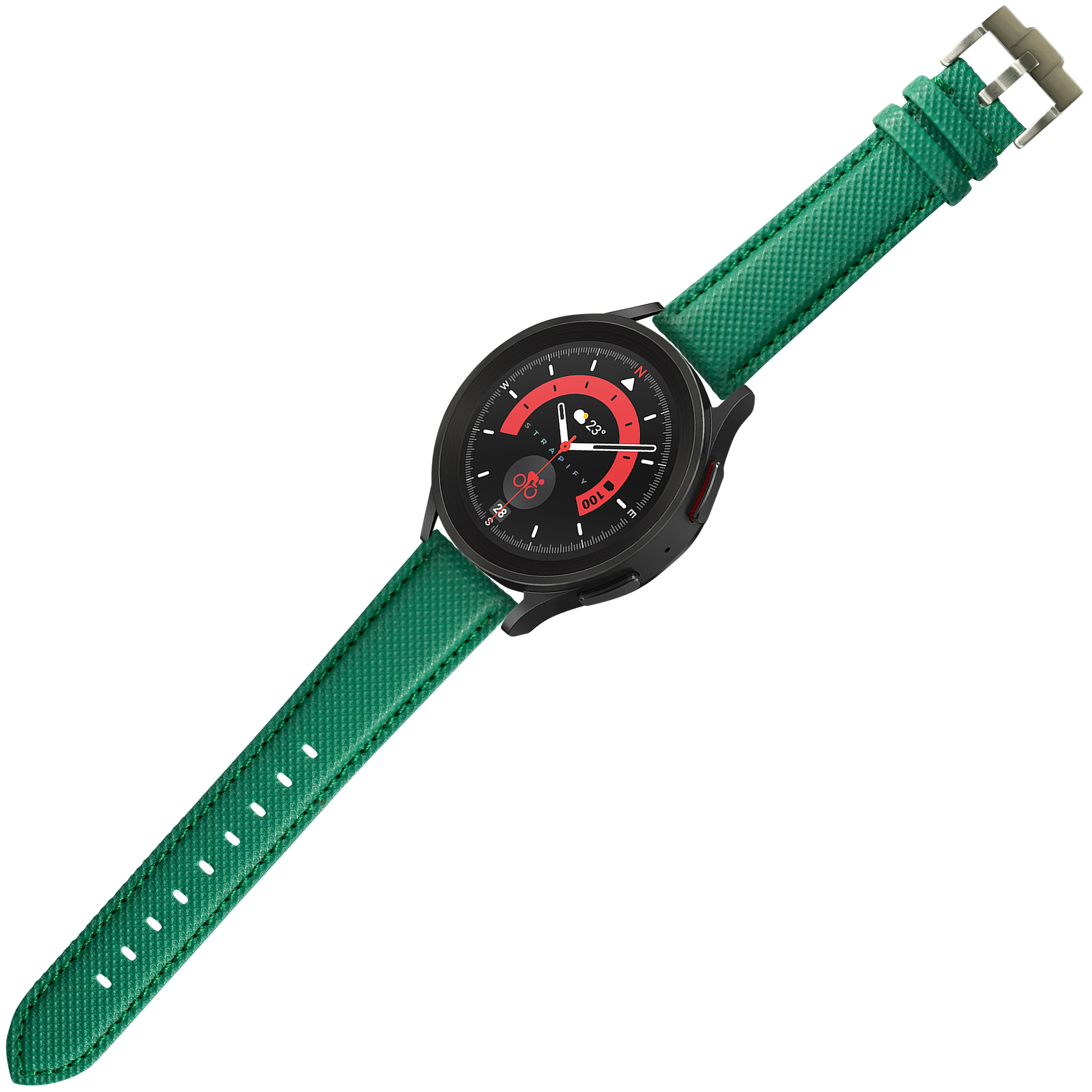 [Fitbit Versa 3 & 4/Sense 1 & 2] Sailcloth - Emerald Green
