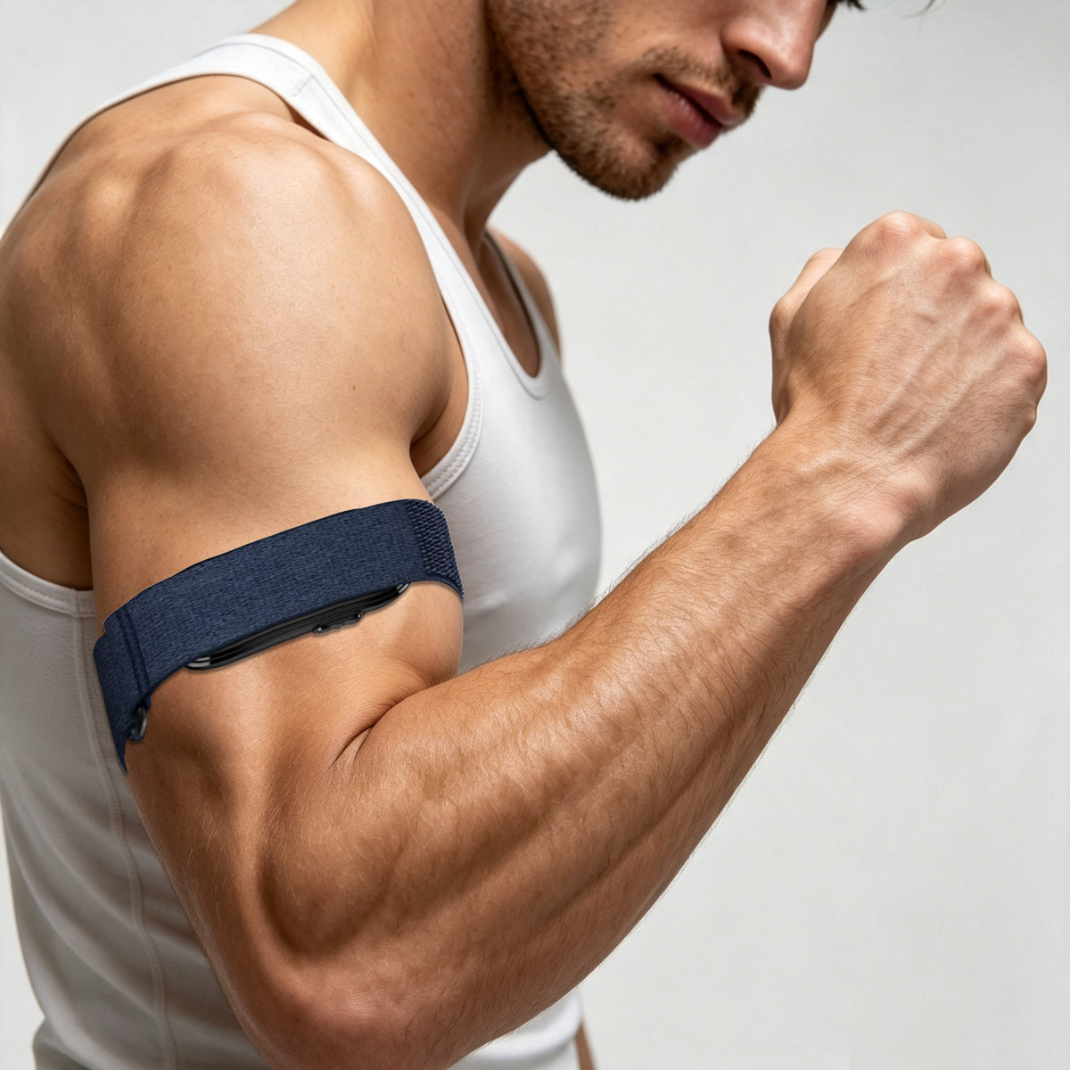 Garmin Cirqa Nylon Sports Loop - XXL worn as an armband