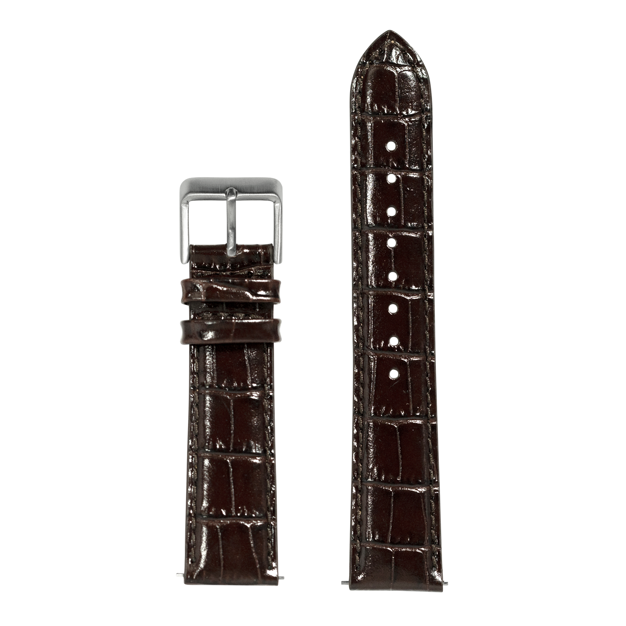[QuickFit] Alligator Leather - Dark Brown