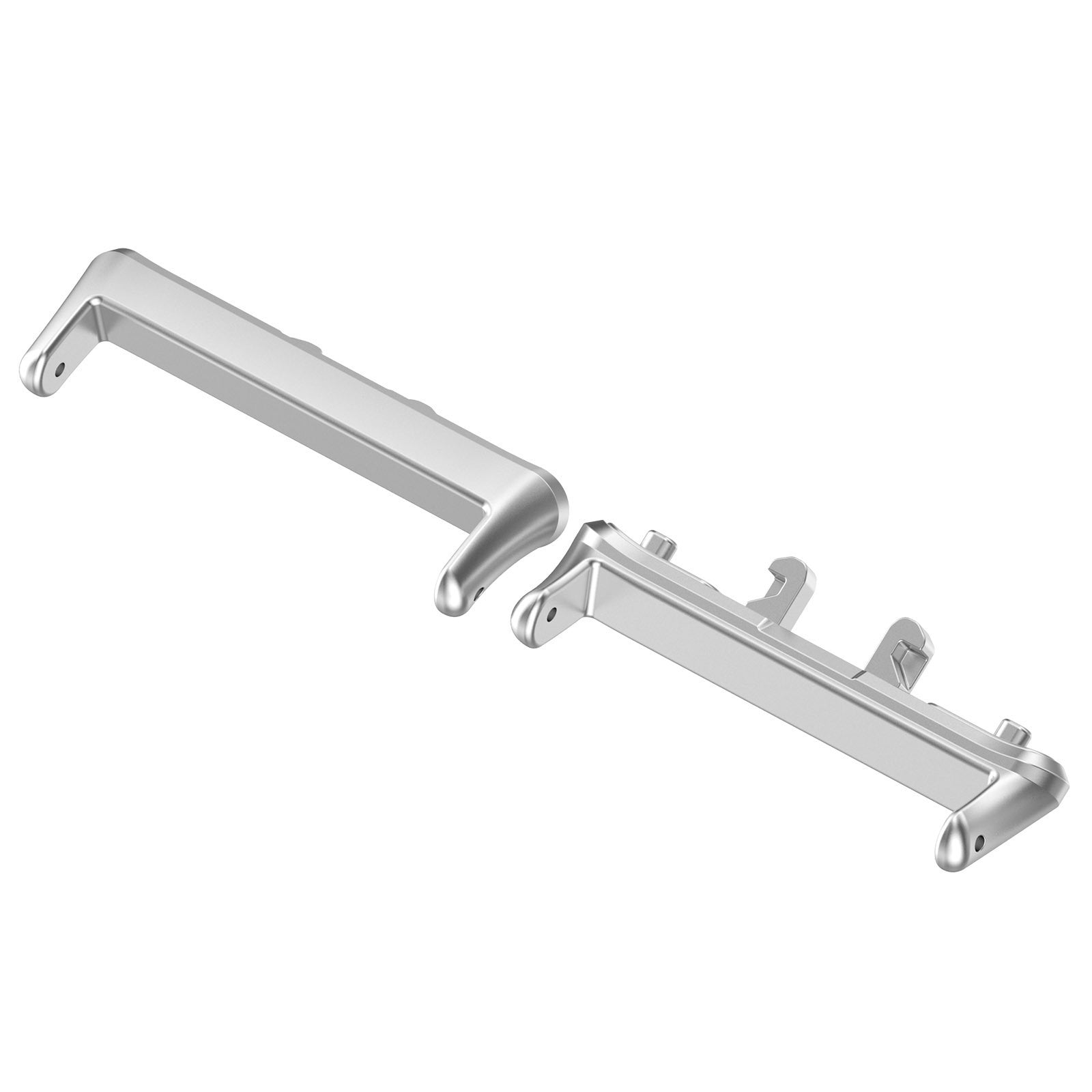 Brushed silver strap adapter for Galaxy Fit3