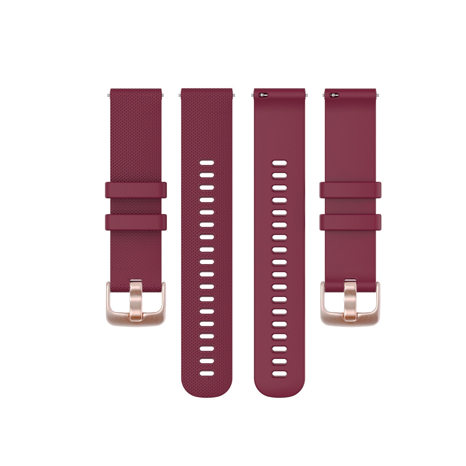 Classic Silicone Burgundy Red with rose gold buckle for Galaxy Fit3