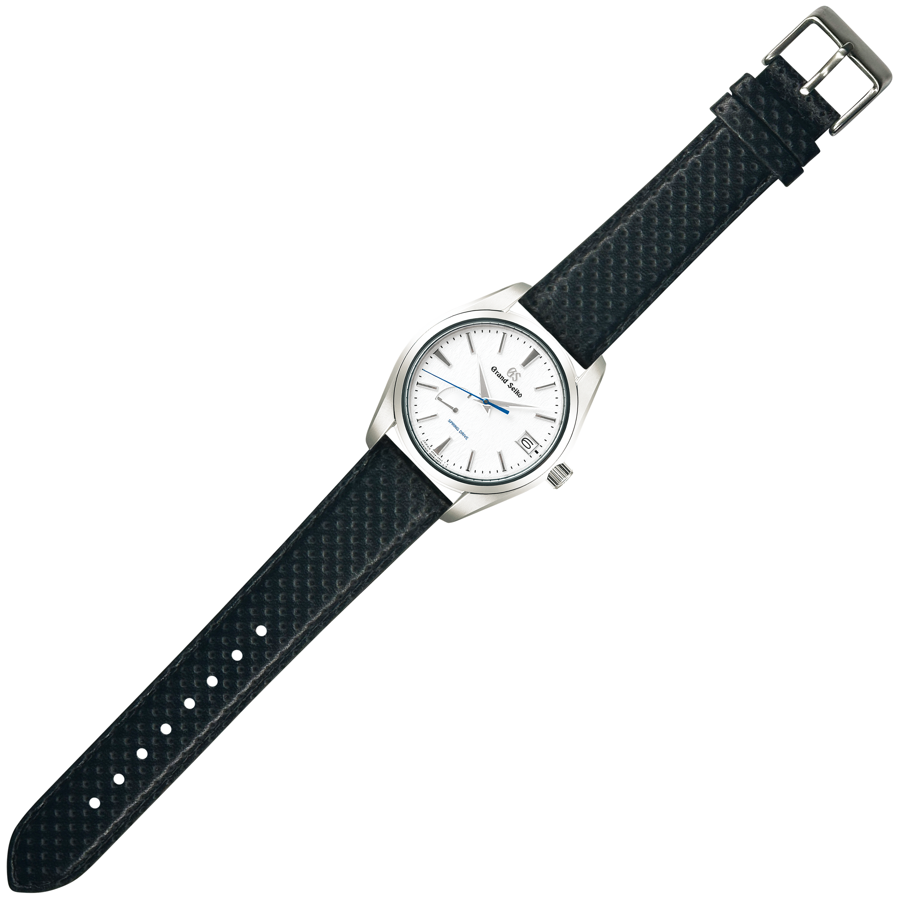 [Tissot Prx 40] Perforated Racing Leather Straps - Black