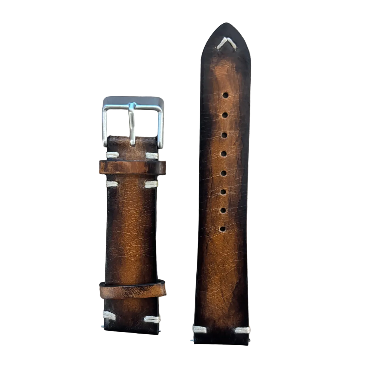 [Quick Release] Vintage Knotted Leather - Smoked Brown