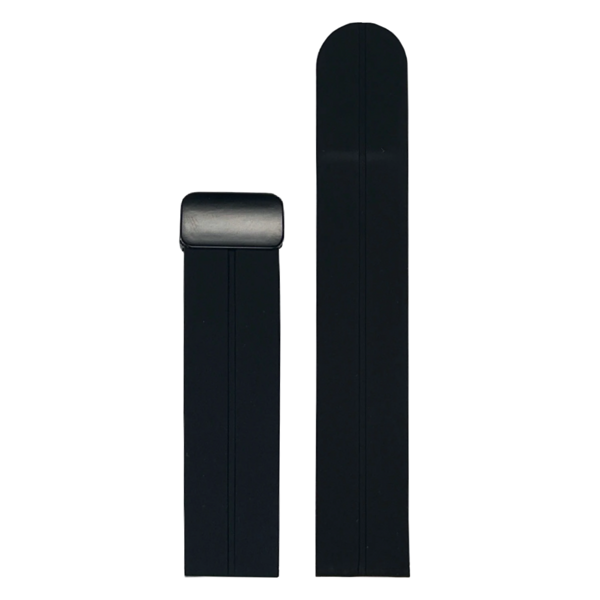 [Quick Release] Silicone with Magnetic Clasp - Black flat-lay