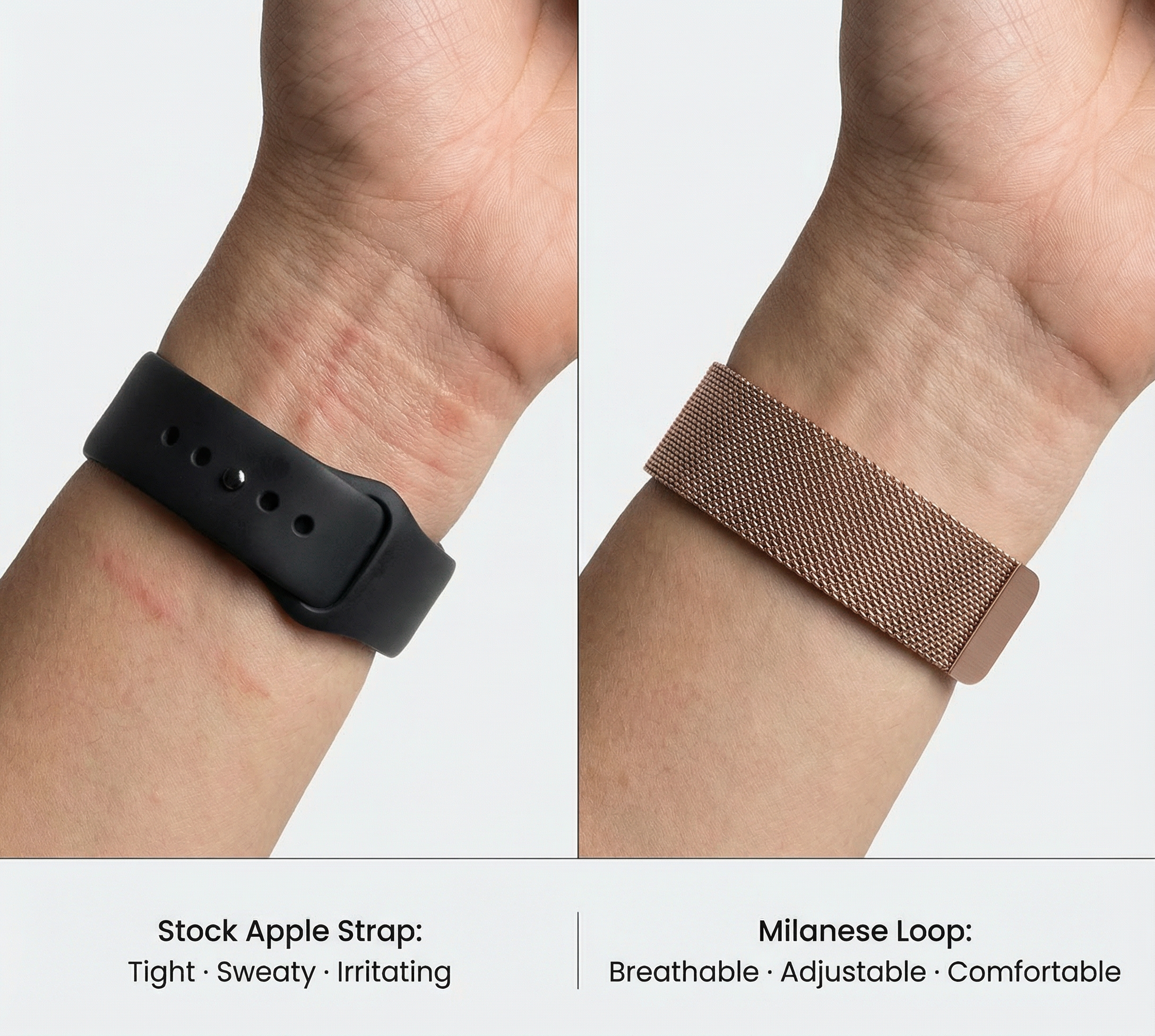 Athlete in side profile wearing a black Breatheeze Extra Strength nasal strip, with soft blue airflow lines visualizing improved breathing through open nasal passages, cinematic dark-grey background.