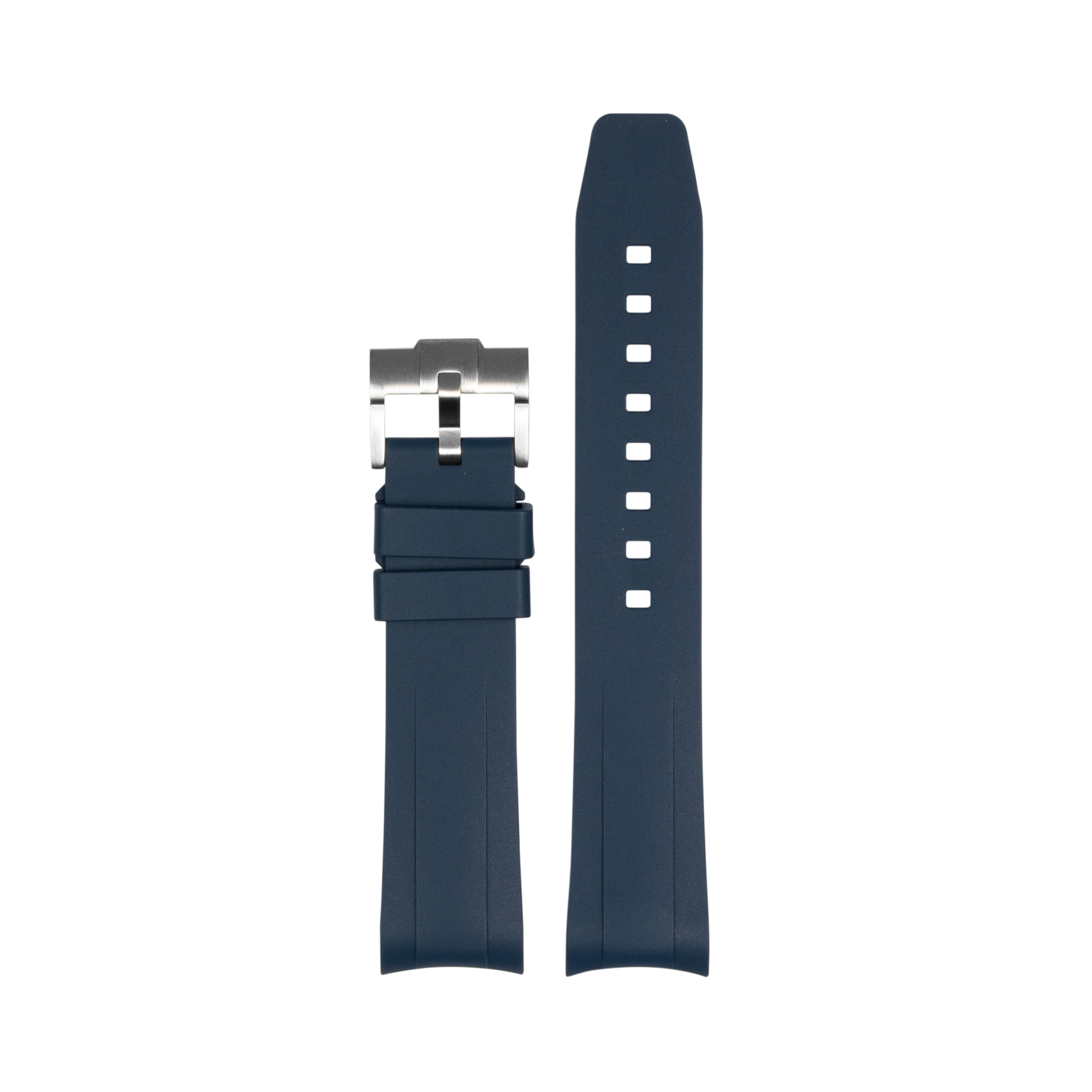 Rubber Strap Tudor Navy Blue Black Bay FKM Rubber Watch Strap For