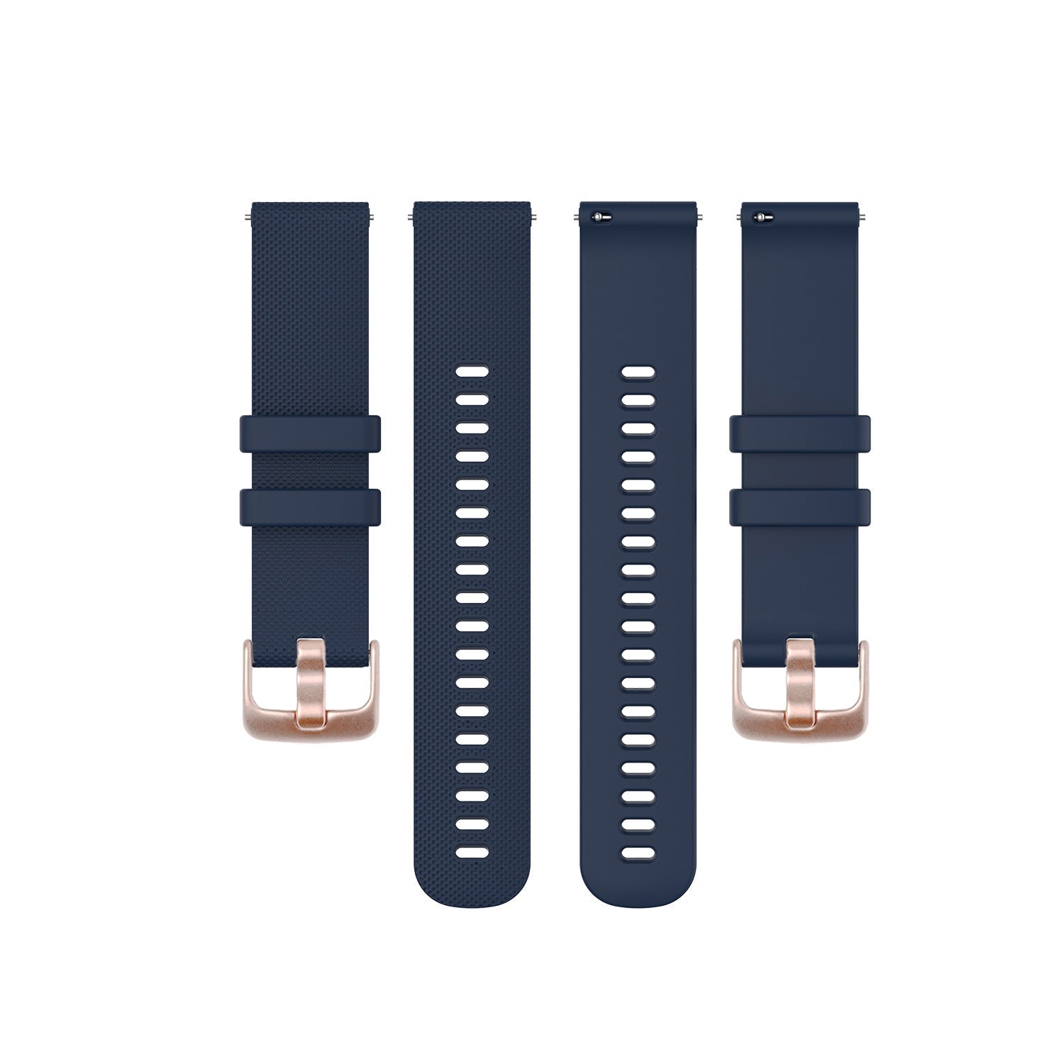 Classic Silicone Navy Blue Rose Gold for Fitbit Charge 2
