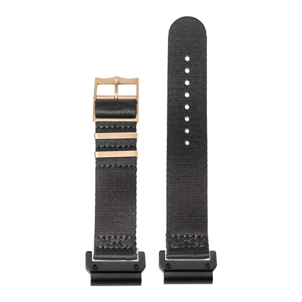 [QuickFit] Ultra Militex - Black [Rose Gold Hardware] with Slim Military adapters (Black)