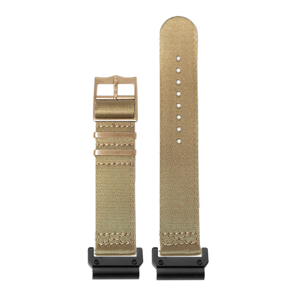 [QuickFit] Ultra Militex - Desert Sand [Rose Gold Hardware] with Slim Military adapters (Black)