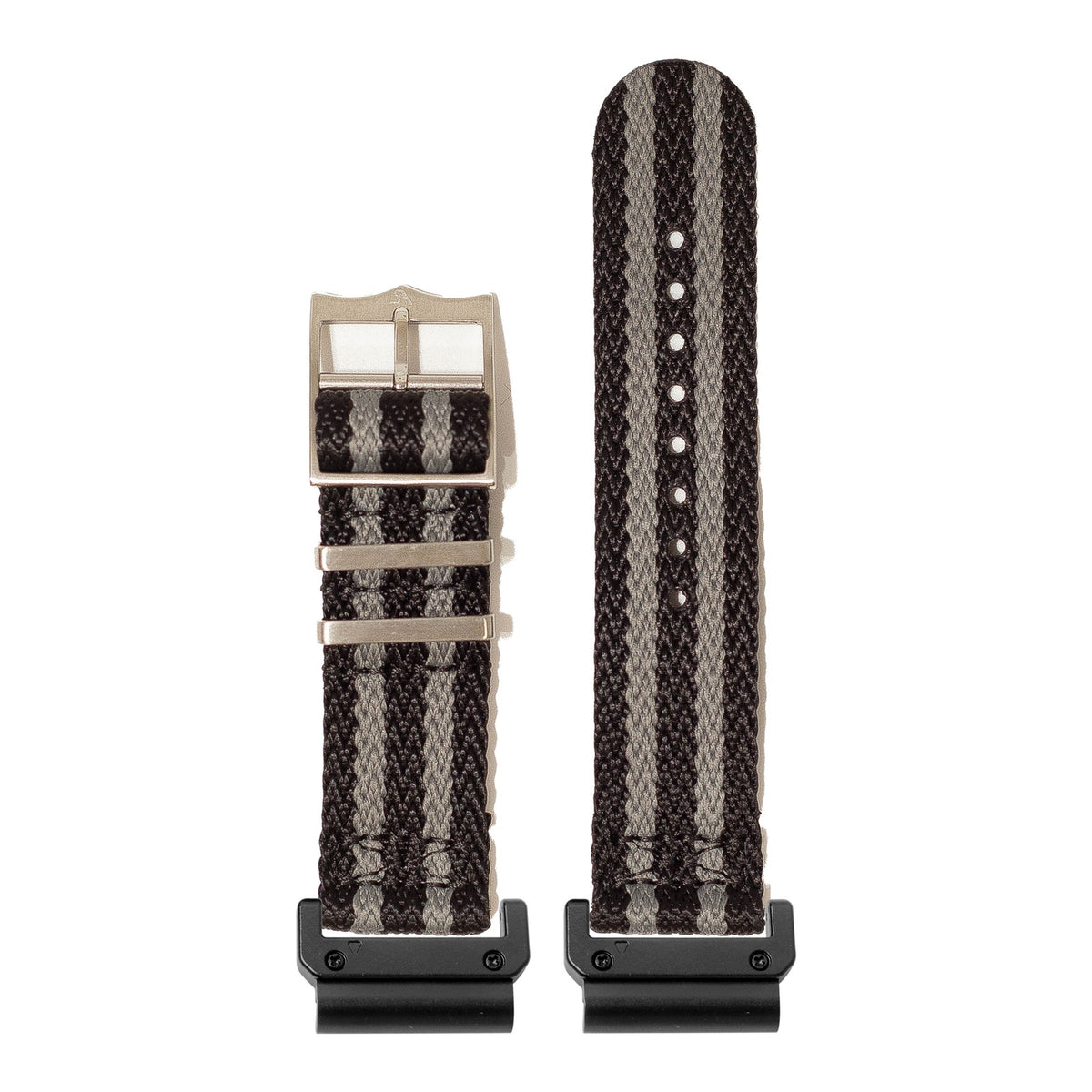 [QuickFit] Sharktooth Militex - Bond (Black / Grey) with Slim Military adapters (Black)