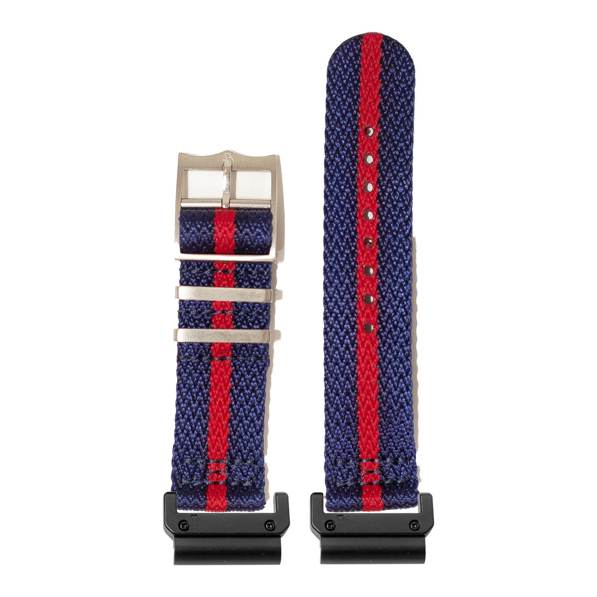 [QuickFit] Sharktooth Militex - Blue / Red with Slim Military adapters (Black)