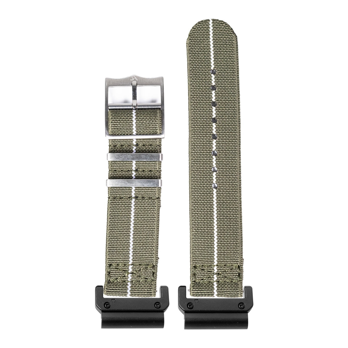 [QuickFit] ElastoFlex - Army Green/White with Slim Military adapters (Black)