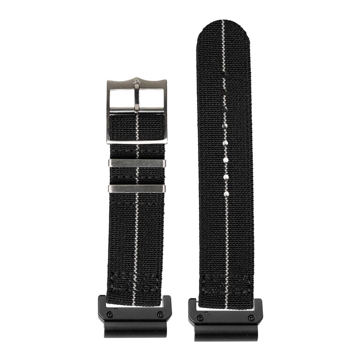 [QuickFit] ElastoFlex - Black/Grey with Slim Military adapters (Black)