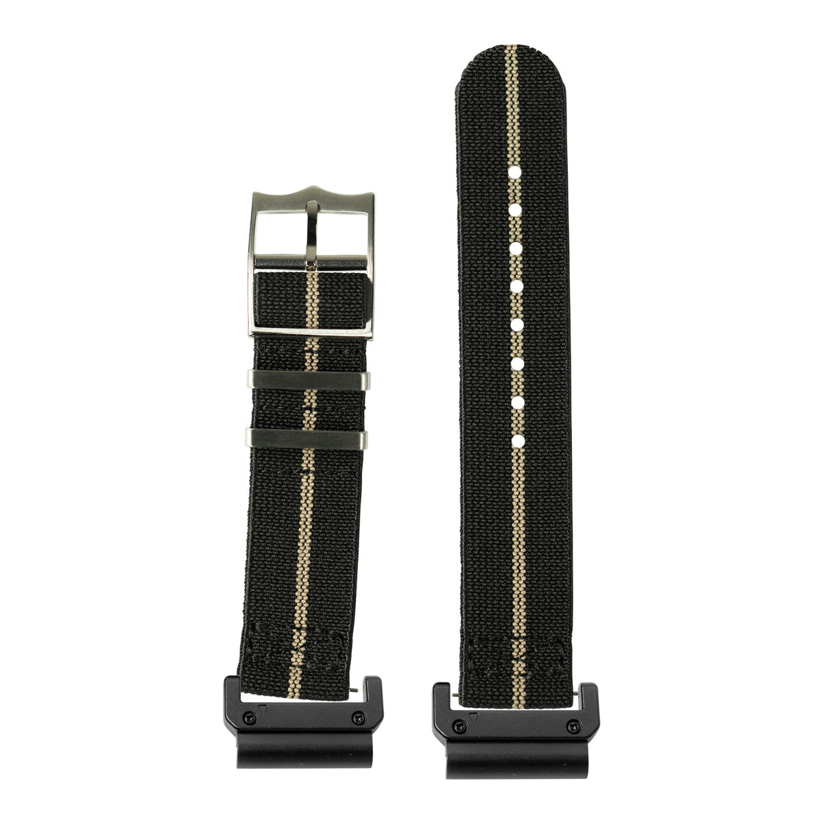[QuickFit] ElastoFlex - Black/Wheat with Slim Military adapters (Black)