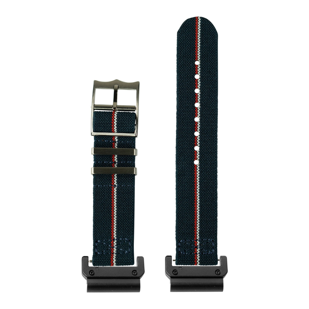 [QuickFit] ElastoFlex - Blue/White/Red with Slim Military adapters (Black)
