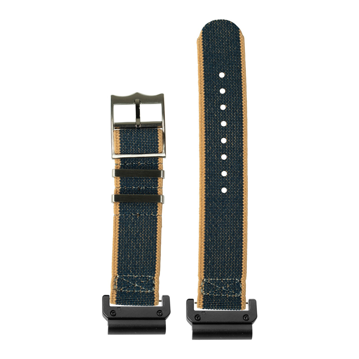 [QuickFit] ElastoFlex - Denim Wheat with Slim Military adapters (Black)