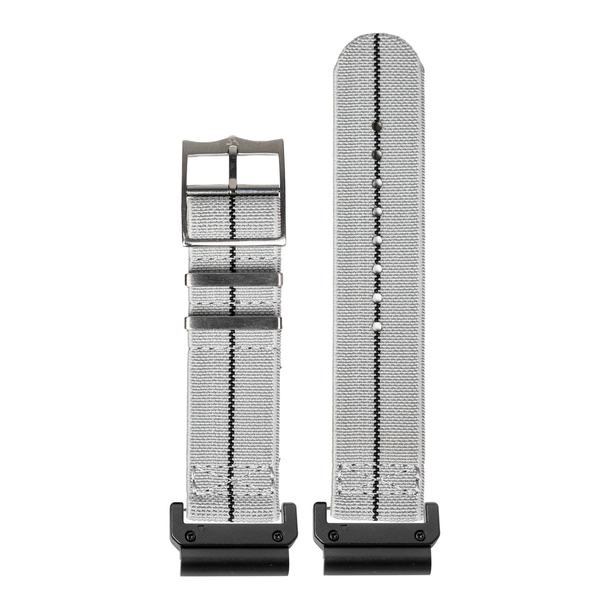 [QuickFit] ElastoFlex - Grey/Black with Slim Military adapters (Black)
