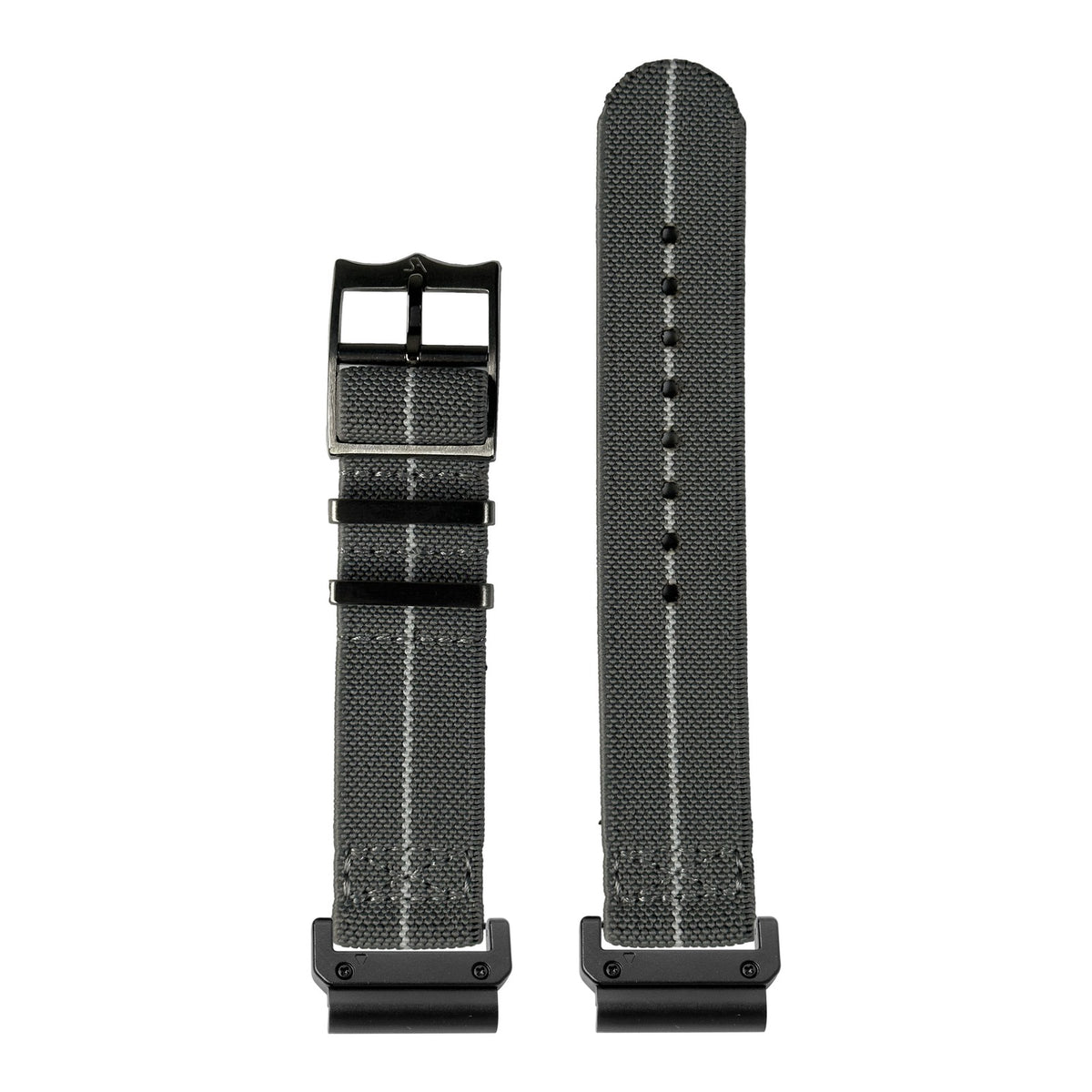 [QuickFit] ElastoFlex - Grey/White with Slim Military adapters (Black)