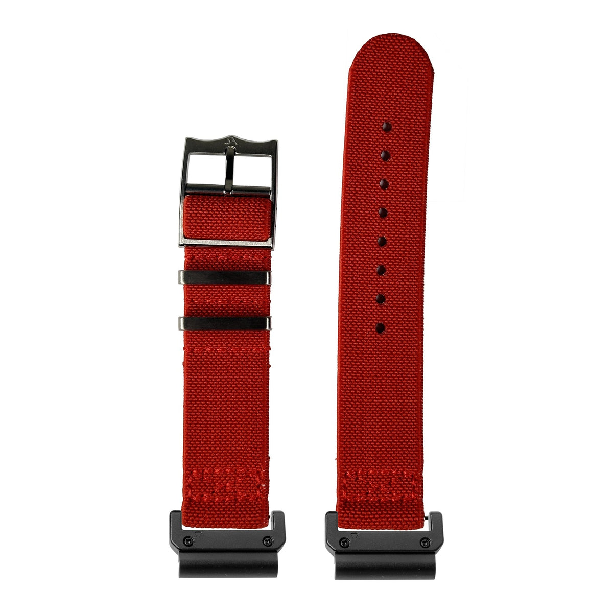 [QuickFit] ElastoFlex - Red with Slim Military adapters (Black)