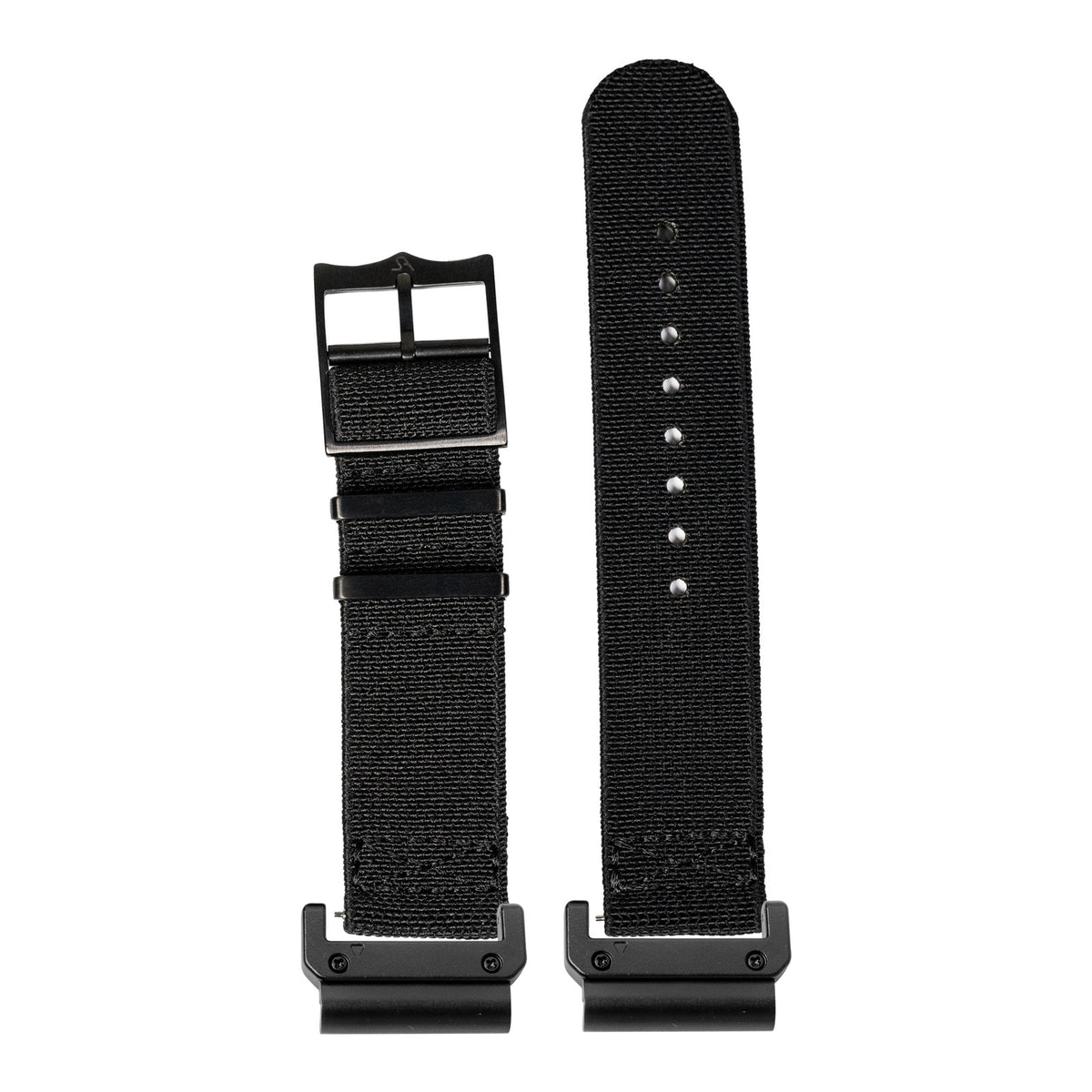 [QuickFit] ElastoFlex - Stealth Black [Black Hardware] with Slim Military adapters (Black)