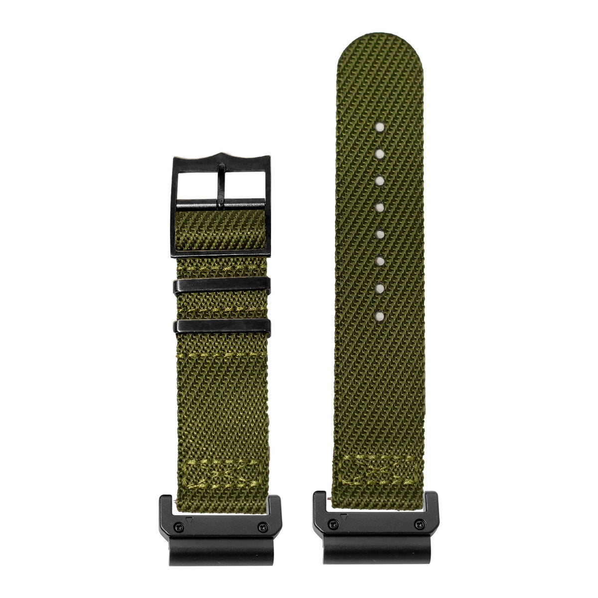 [QuickFit] Cross Militex - Army Green [Black Hardware] with Slim Military adapters (Black)