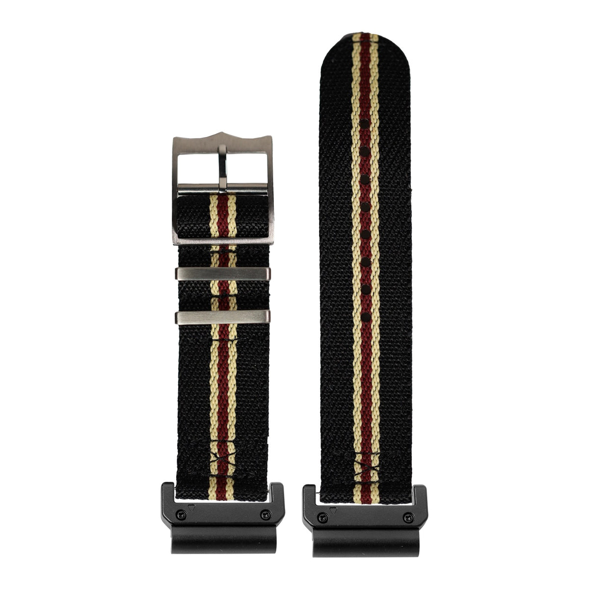 [QuickFit] Cross Militex - Black / Beige / Maroon with Slim Military adapters (Black)