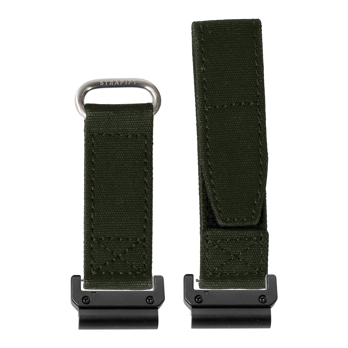 [QuickFit] Military Velcro - Army Green with Slim Military adapters (Black)