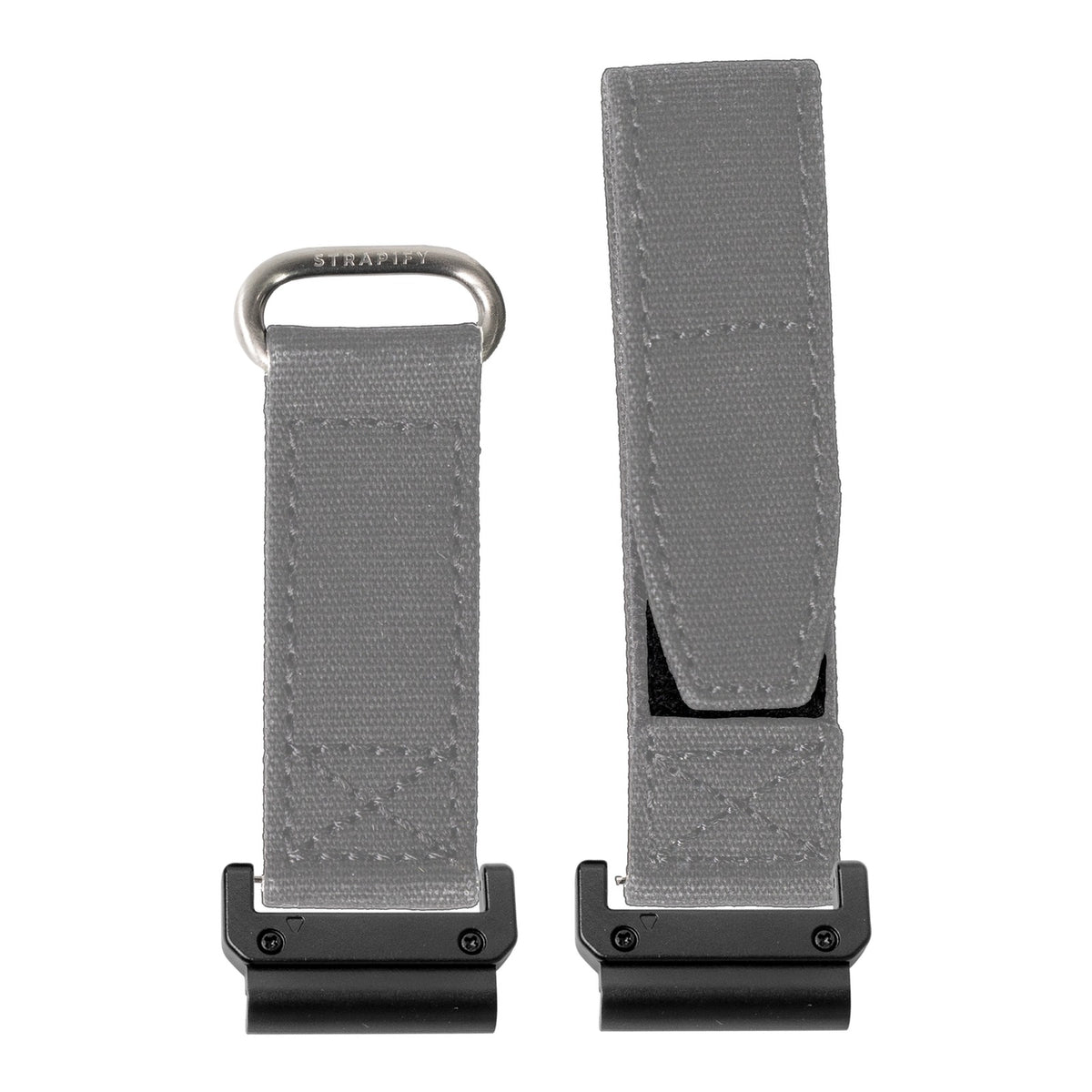 [QuickFit] Military Velcro - Grey with Slim Military adapters (Black)