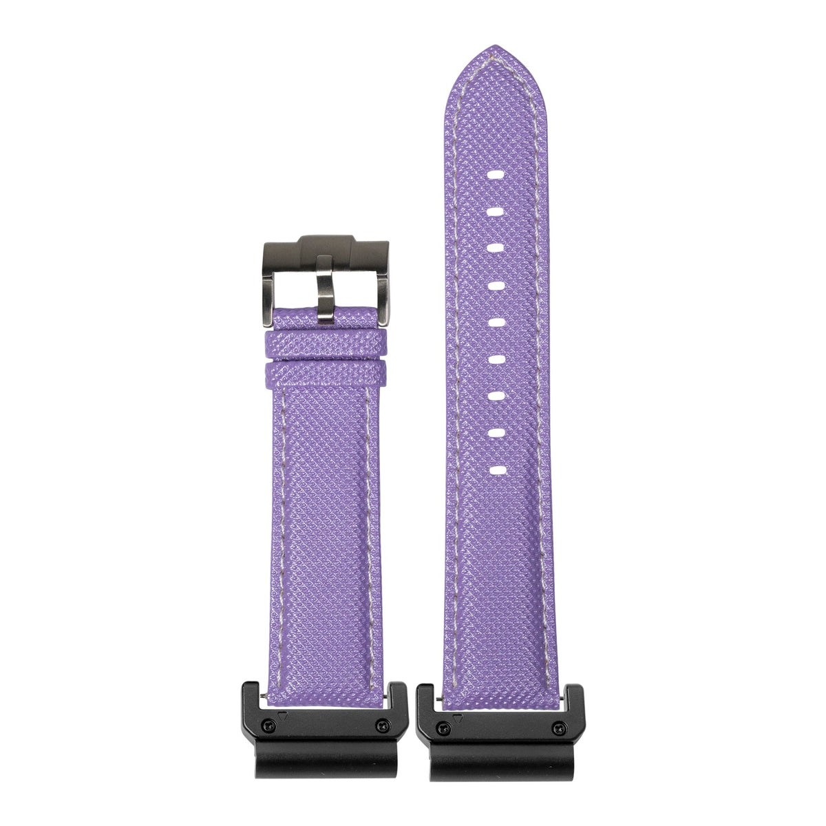 [QuickFit] Sailcloth - Lavender with White Stitching with Slim Military adapters (Black)