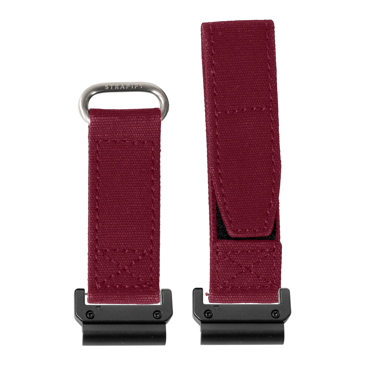 [QuickFit] Military Velcro - Wine Red with Slim Military adapters (Black)