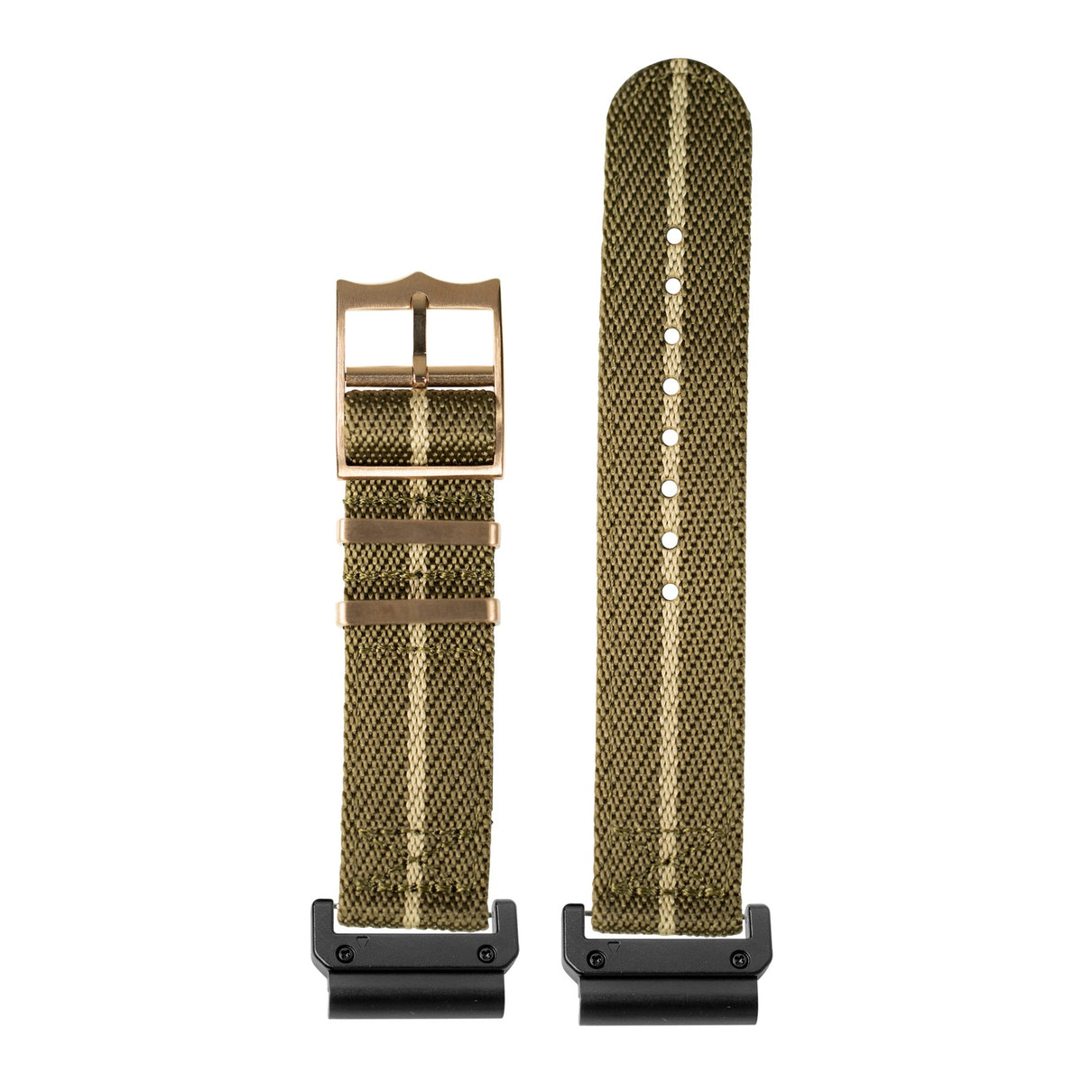 [QuickFit] Cross Militex - Olive Green / Wheat with Slim Military adapters (Black)