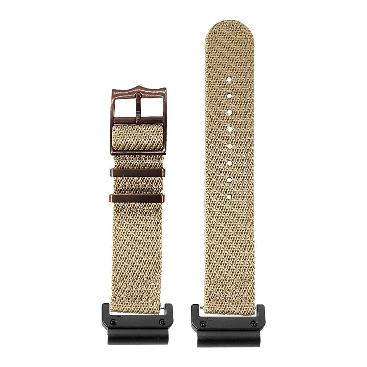 [QuickFit] Cross Militex - Wheat [Bronze Coloured Hardware] with Slim Military adapters (Black)