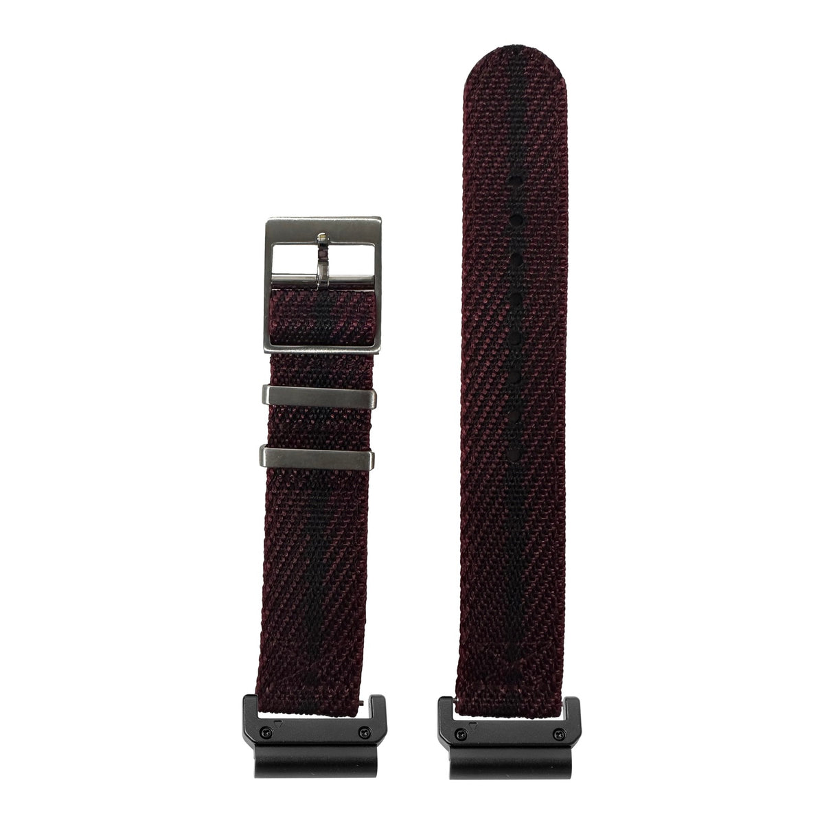 [QuickFit] Cross Militex - Wine Red / Black with Slim Military adapters (Black)