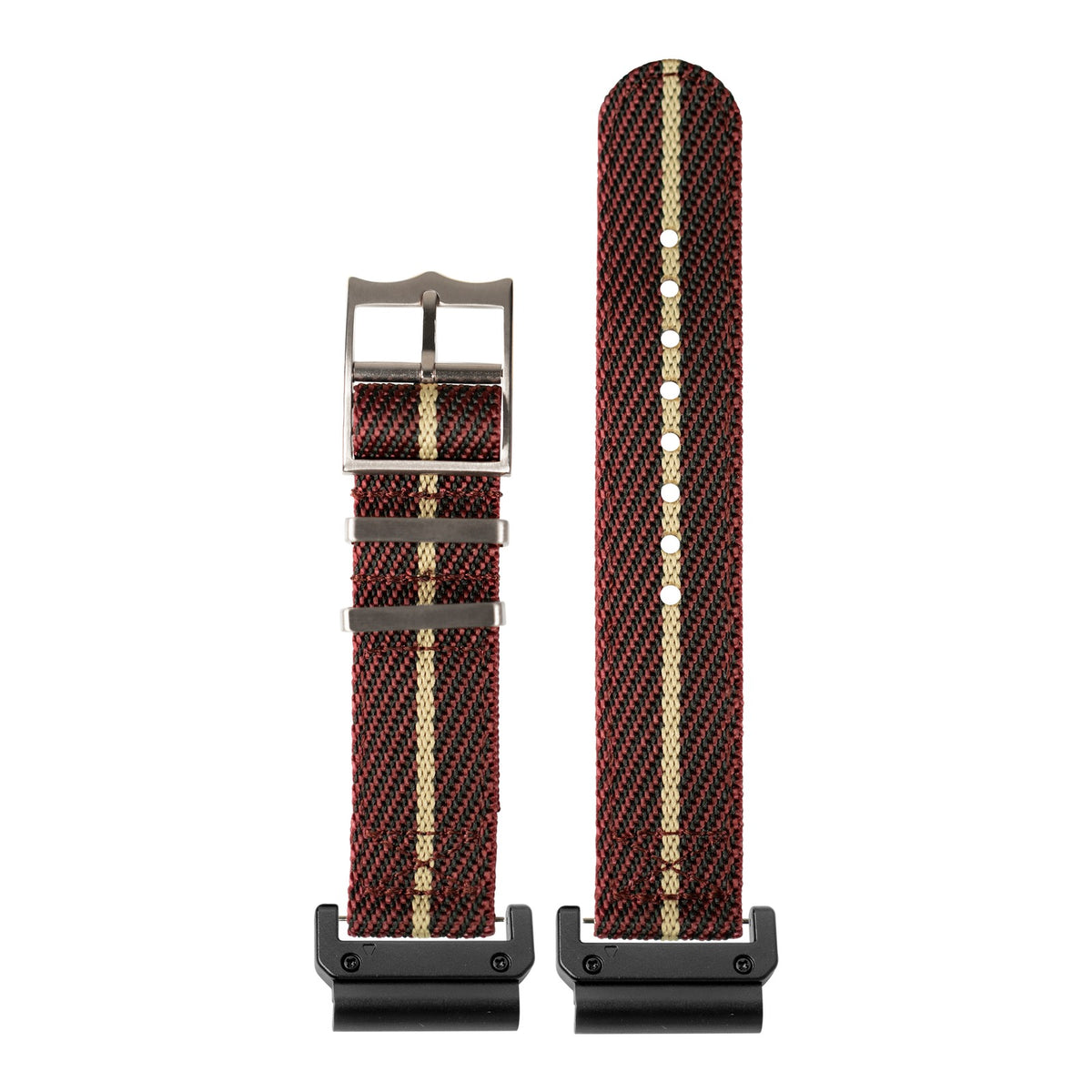 [QuickFit] Cross Militex - Wine Red / Wheat with Slim Military adapters (Black)