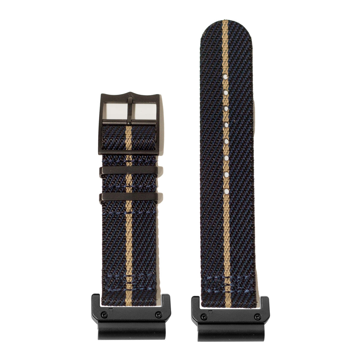 [QuickFit] Cross Militex - Stealth Night Blue/Wheat [Black Hardware] with Slim Military adapters (Black)