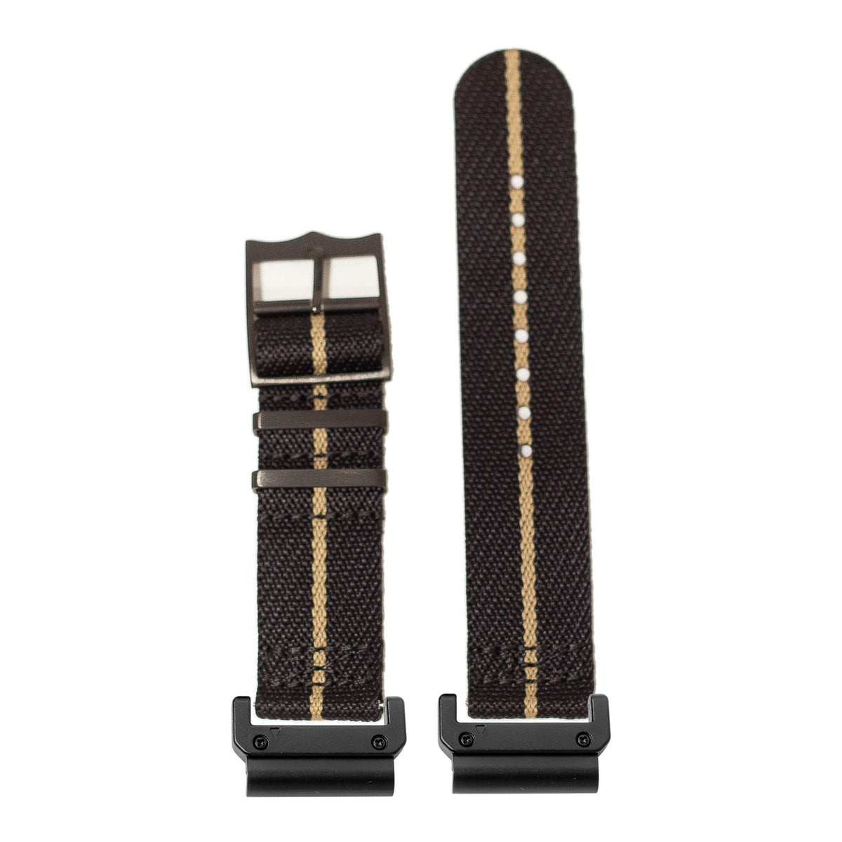 [QuickFit] Cross Militex - Stealth Black / Wheat [Black Hardware] with Slim Military adapters (Black)