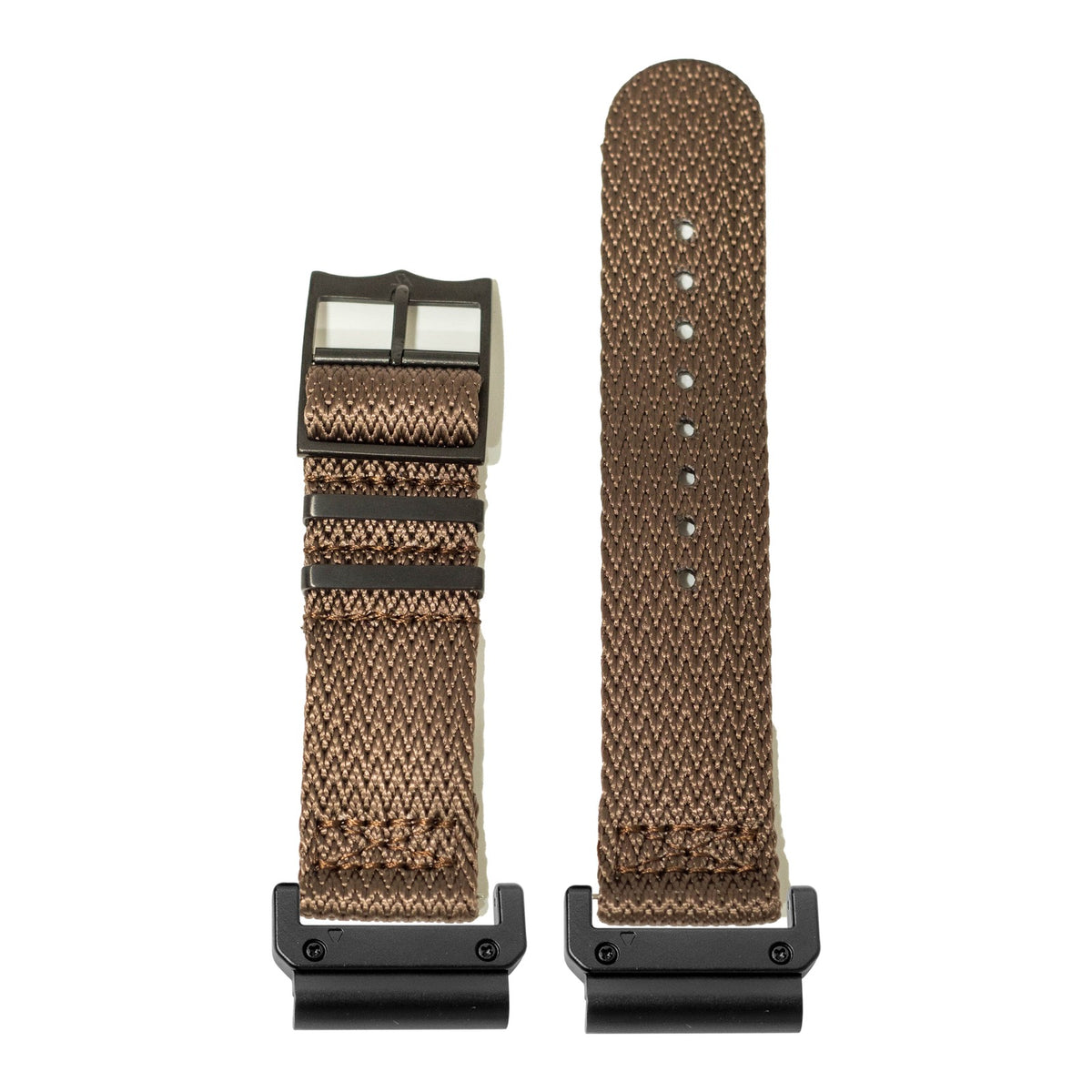 [QuickFit] Sharktooth Militex - Stealth Brown [Black Hardware] with Slim Military adapters (Black)