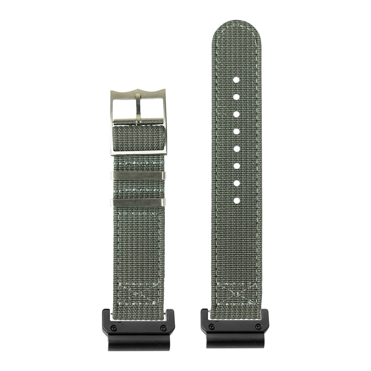 [QuickFit] Alpha Militex - Grey with Slim Military adapters (Black)