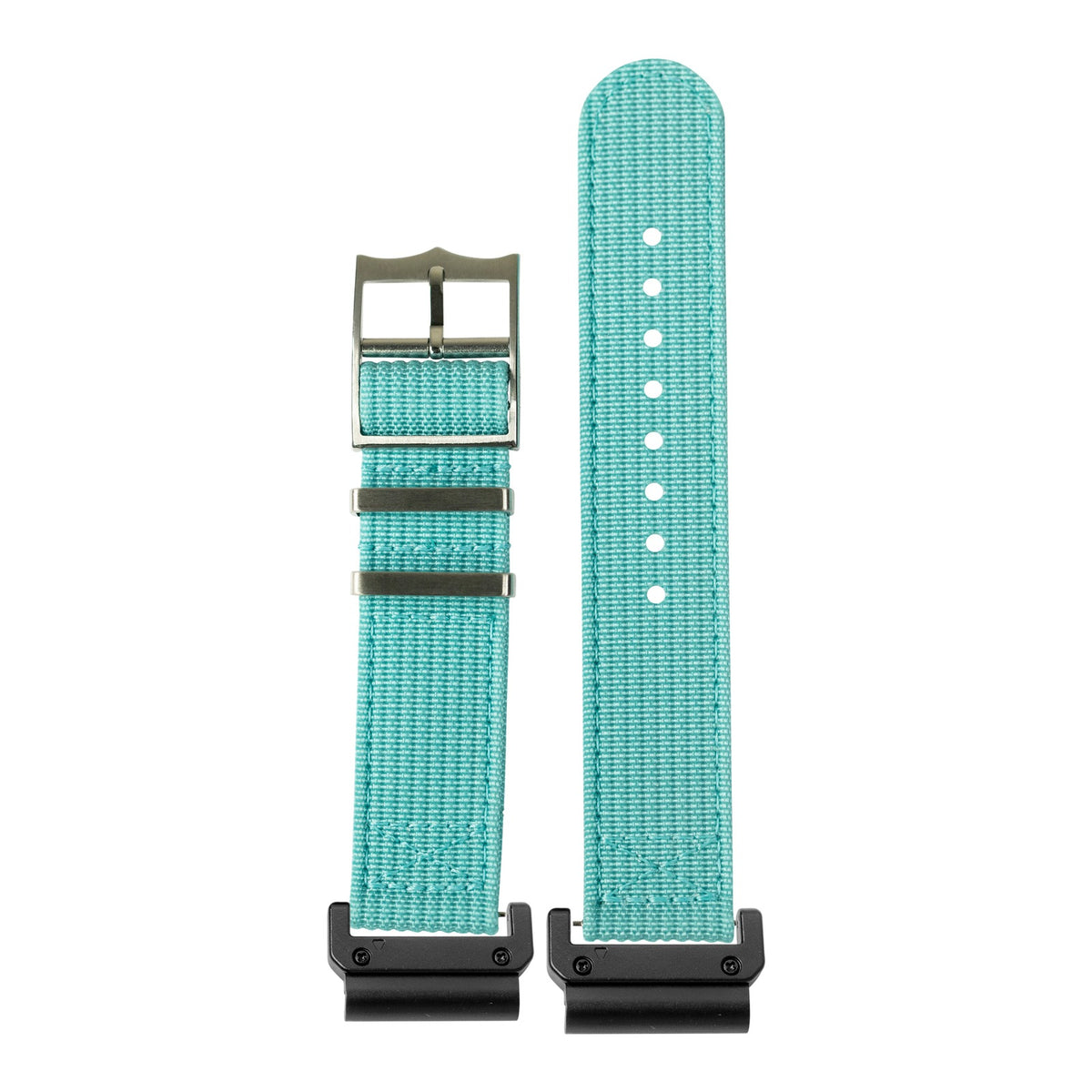 [QuickFit] Alpha Militex - Tiffany Blue with Slim Military adapters (Black)
