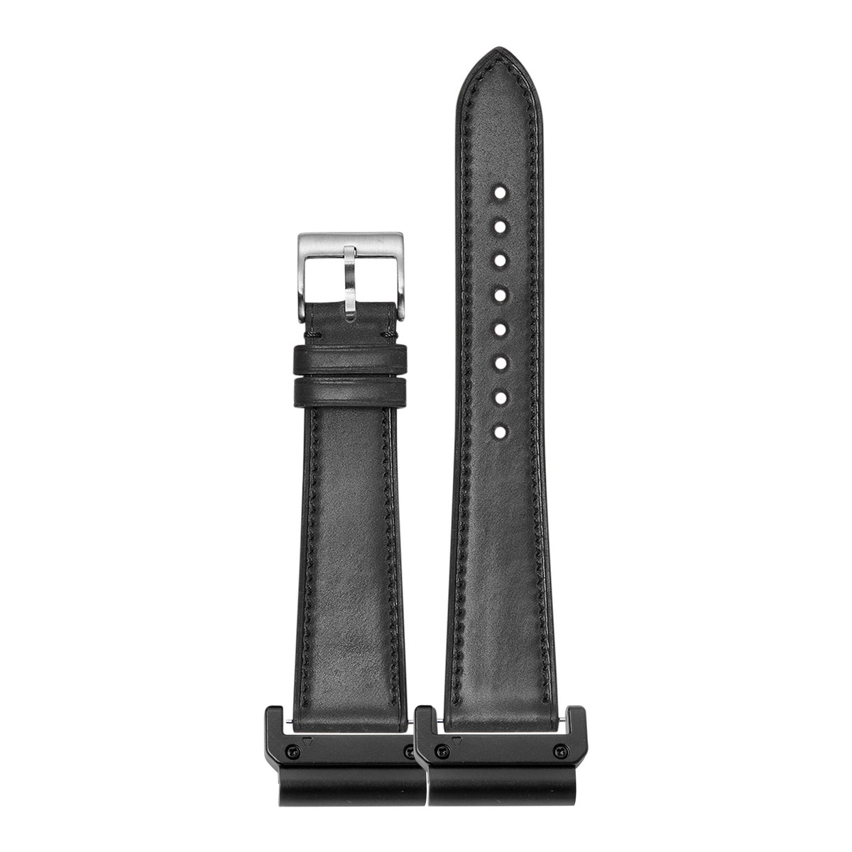 [QuickFit] Horween Shell Cordovan - Black with Slim Military adapters (Black)