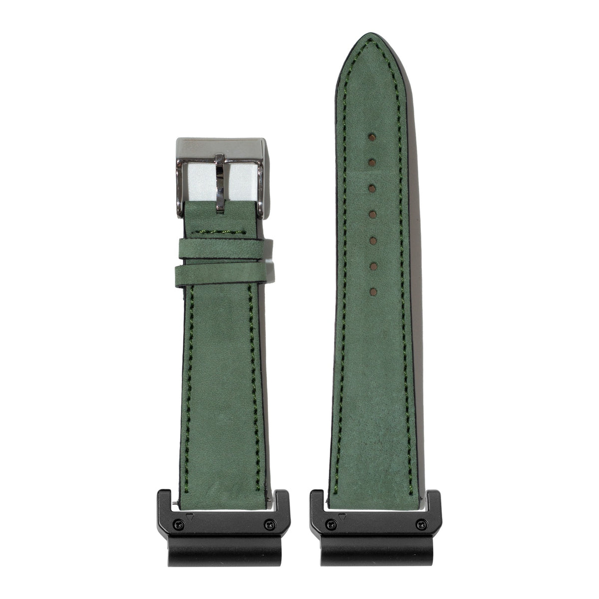 [QuickFit] Nubuck Leather - Mint Green with Slim Military adapters (Black)